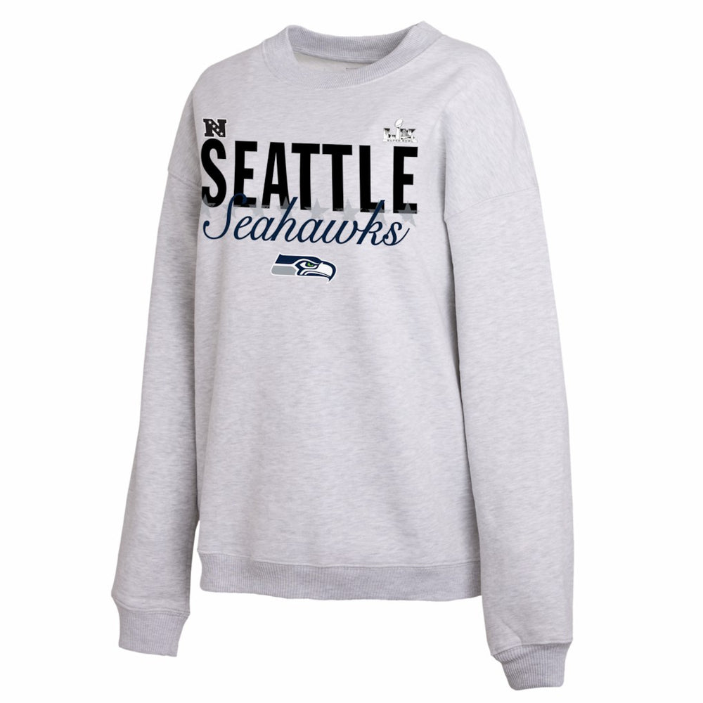 WEAR by Erin Andrews Women's Super Bowl LX Fleece Sweatshirt - Seattle Seahawks