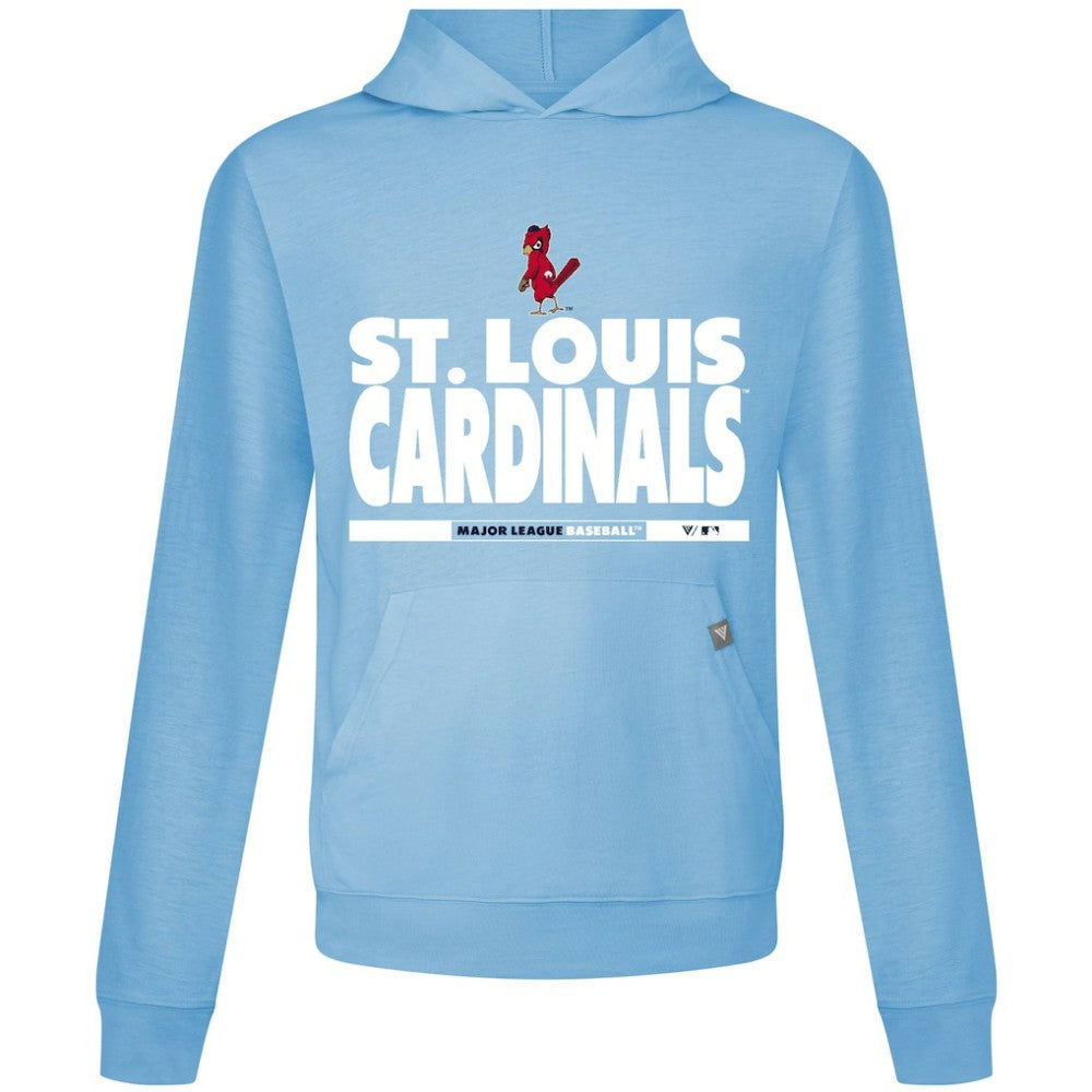MLB St. Louis Cardinals Levelwear Relay Center Stage Long Sleeve Hooded T-Shirt