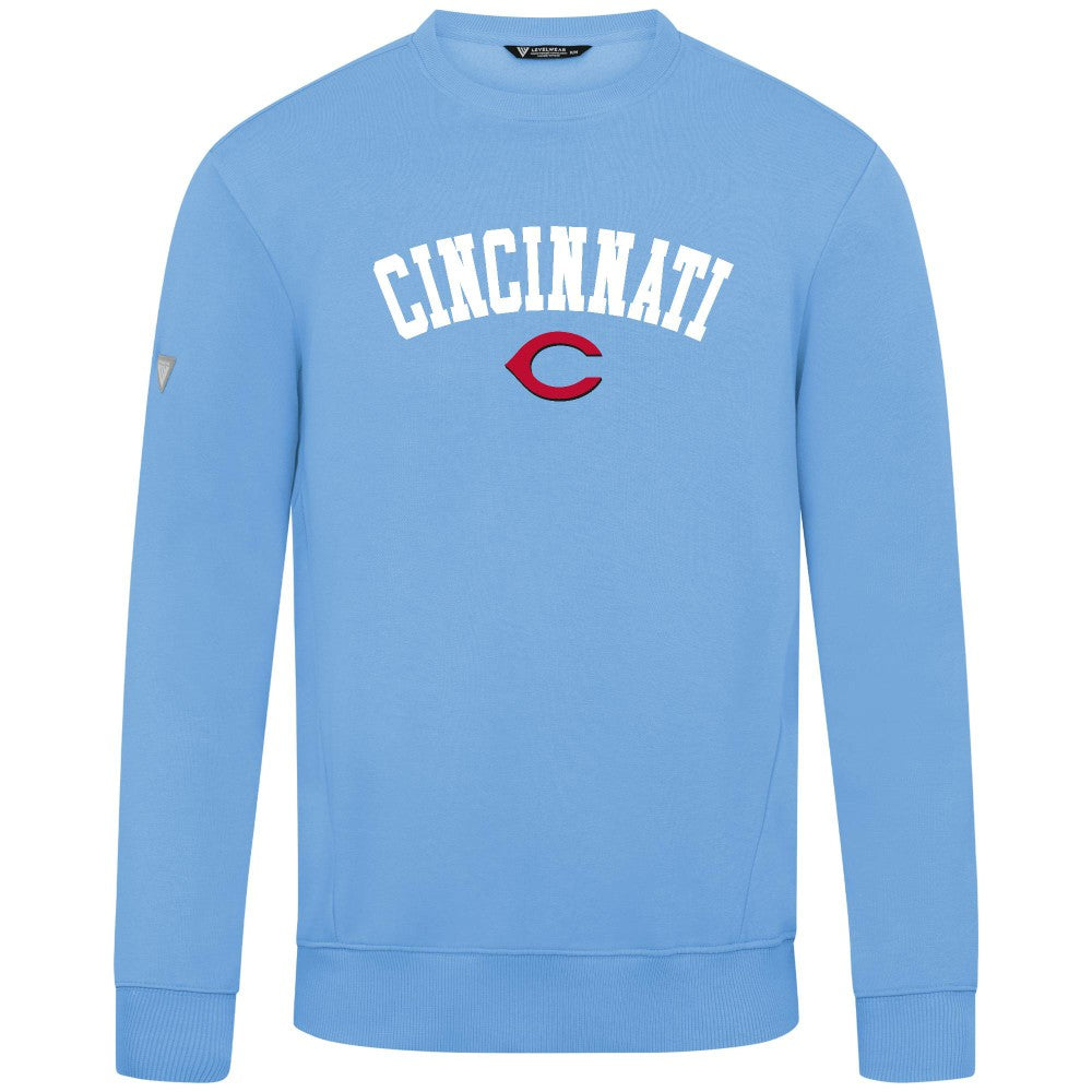 MLB Cincinnati Reds Levelwear Zane Felt Arch Pullover Sweatshirt