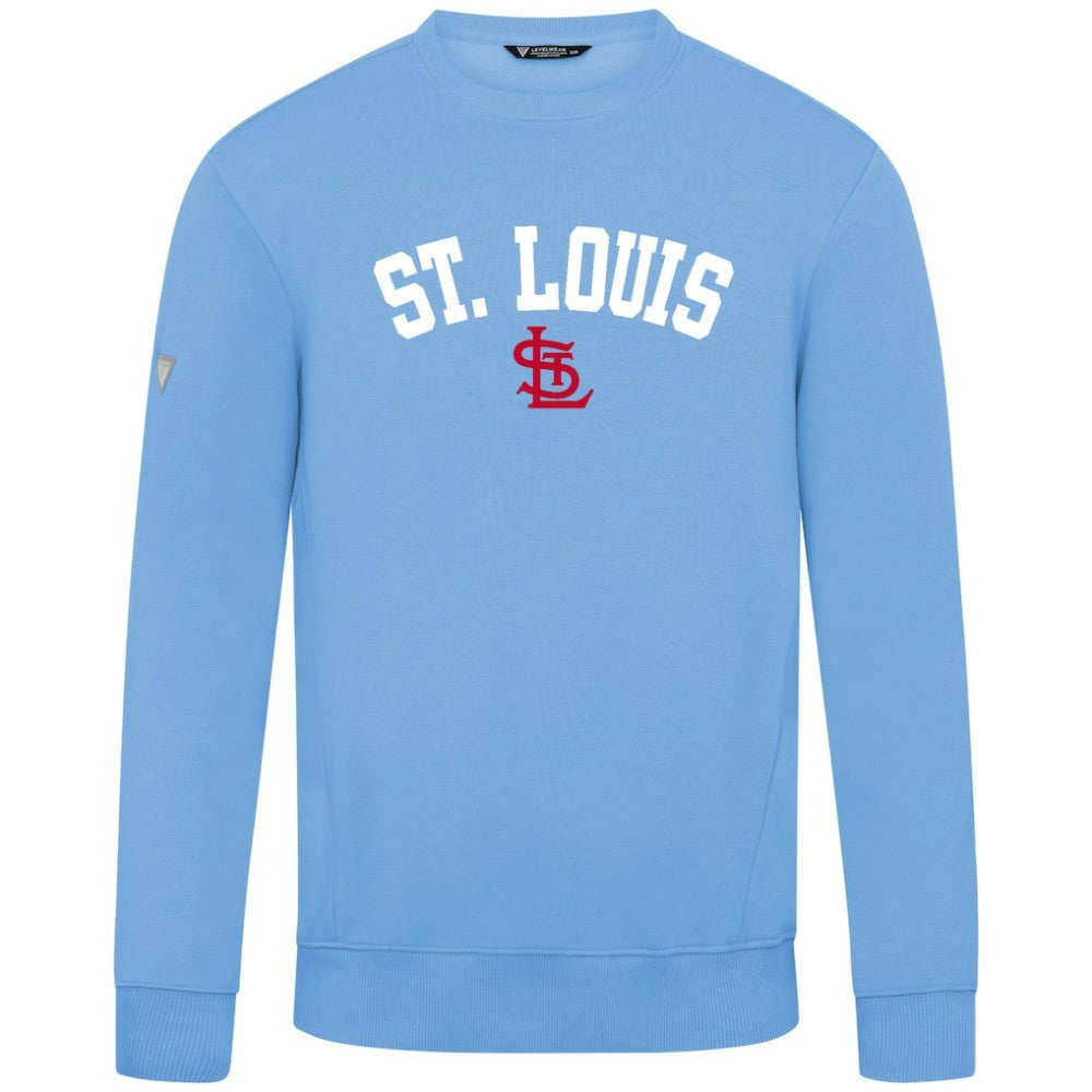 MLB St. Louis Cardinals Levelwear Zane Felt Arch Pullover Sweatshirt