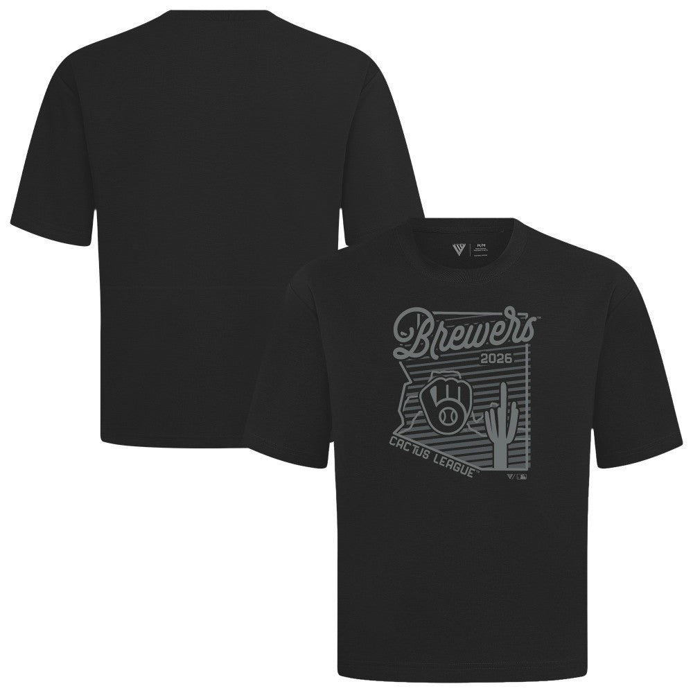 MLB Milwaukee Brewers Levelwear Sunrise Luxe Signature Knit T-Shirt