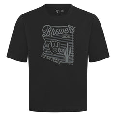 MLB Milwaukee Brewers Levelwear Sunrise Luxe Signature Knit T-Shirt