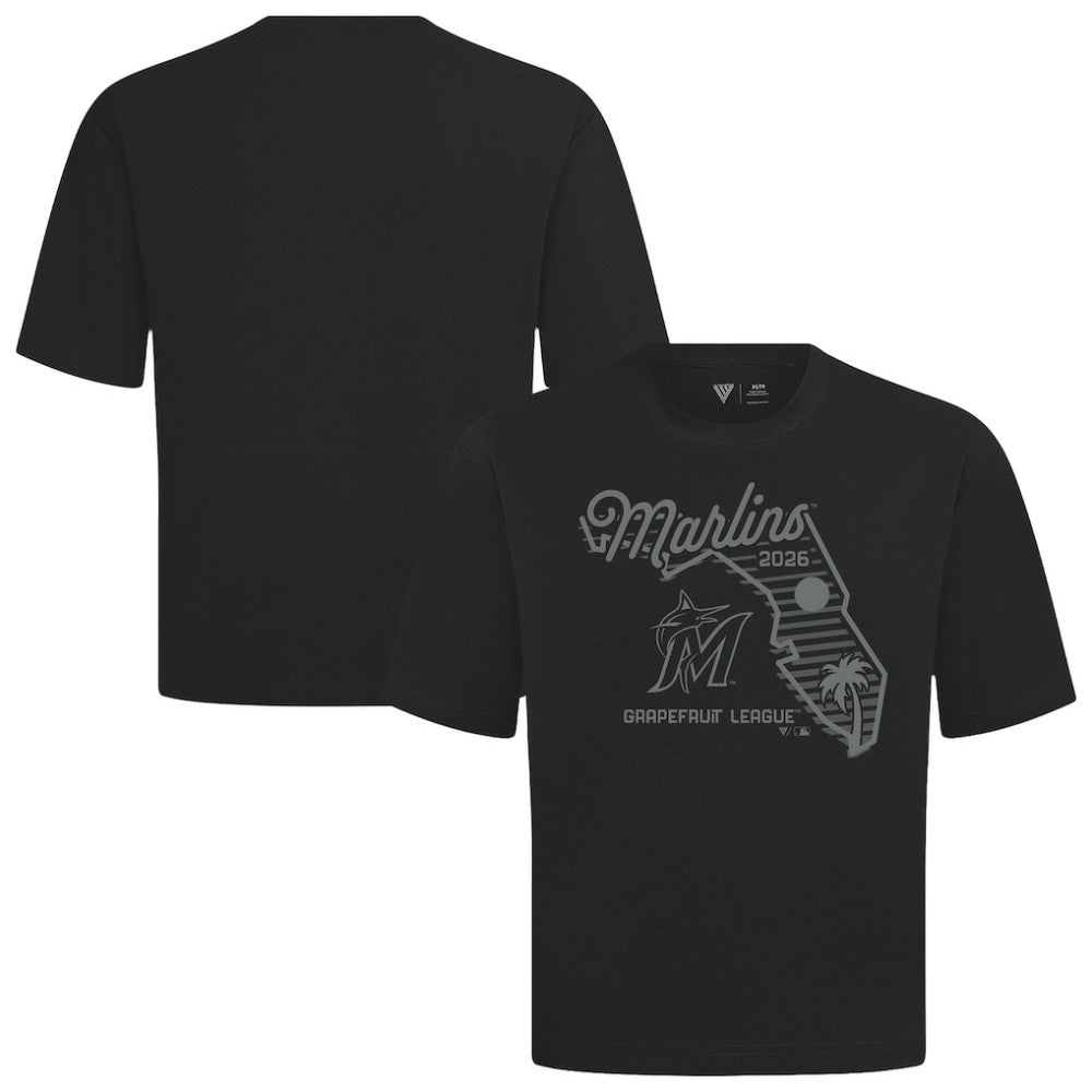 MLB Miami Marlins Levelwear Sunrise Luxe Signature Knit T-Shirt