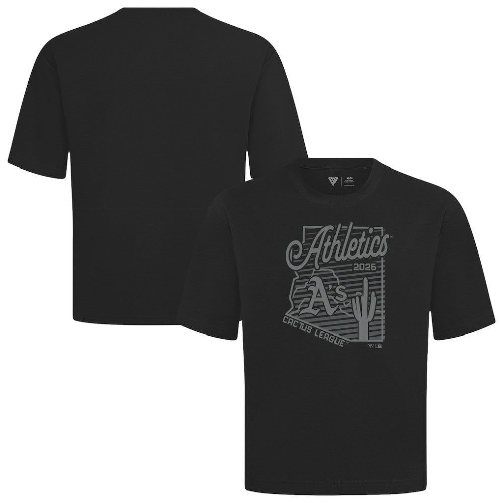 MLB Athletics Levelwear Sunrise Luxe Signature Knit T-Shirt