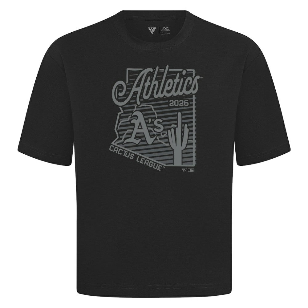 MLB Athletics Levelwear Sunrise Luxe Signature Knit T-Shirt