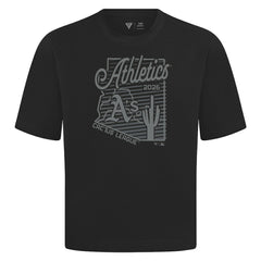 MLB Athletics Levelwear Sunrise Luxe Signature Knit T-Shirt