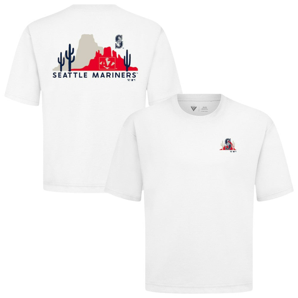MLB Seattle Mariners Levelwear Panoramic Luxe Signature Knit T-Shirt