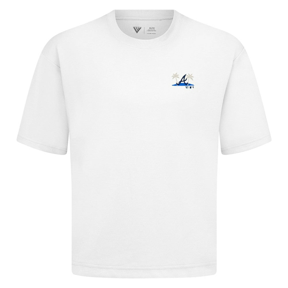 MLB Atlanta Braves Levelwear Panoramic Luxe Signature Knit T-Shirt