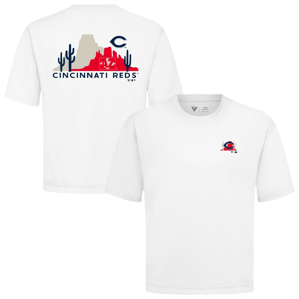 MLB Cincinnati Reds Levelwear Panoramic Luxe Signature Knit T-Shirt