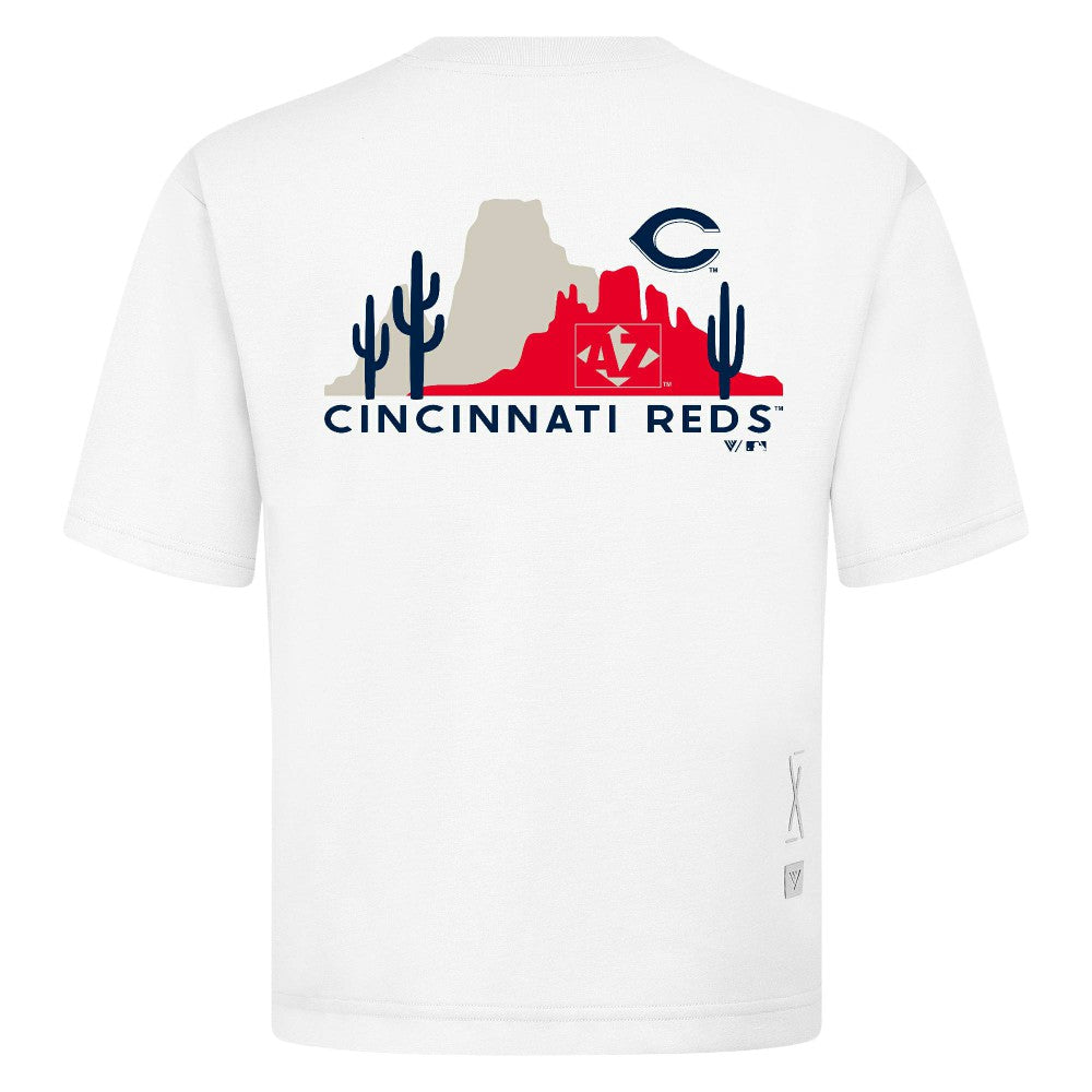 MLB Cincinnati Reds Levelwear Panoramic Luxe Signature Knit T-Shirt