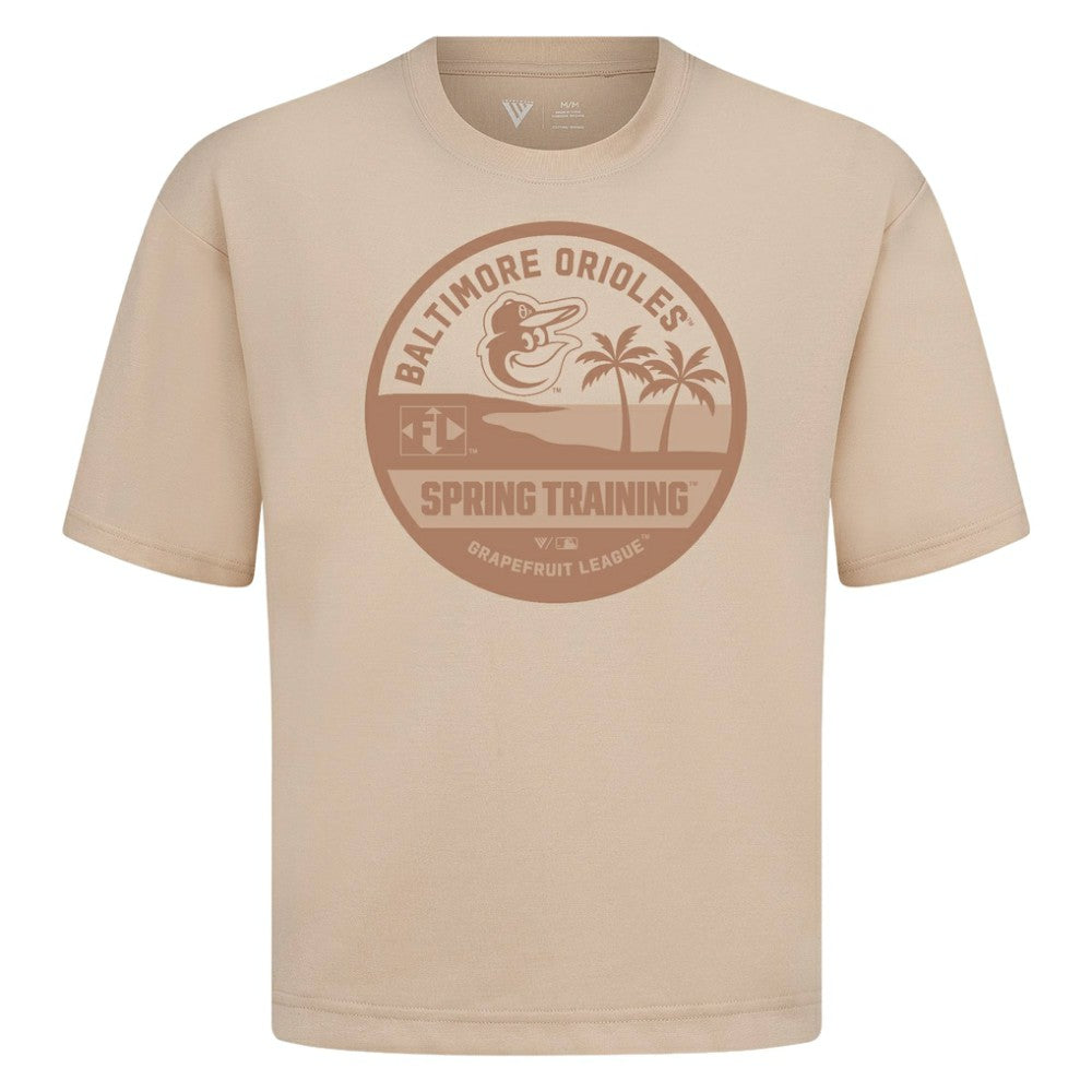 MLB Baltimore Orioles Levelwear Spring Training Badge Luxe Signature Knit T-Shirt