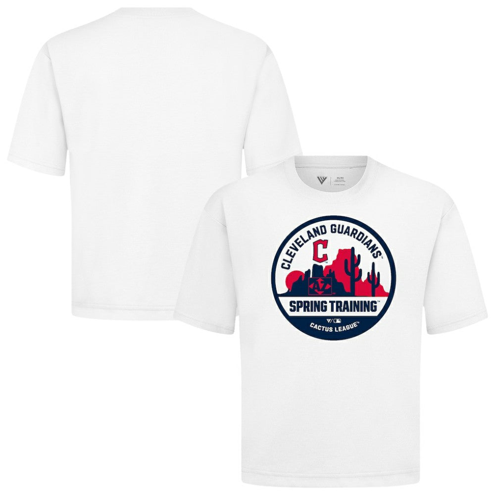 MLB Cleveland Guardians Levelwear Spring Training Badge Luxe Signature Knit T-Shirt
