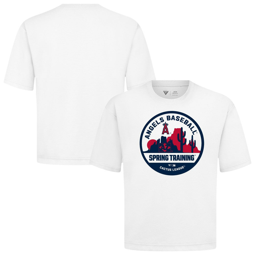 MLB Los Angeles Angels Levelwear Spring Training Badge Luxe Signature Knit T-Shirt