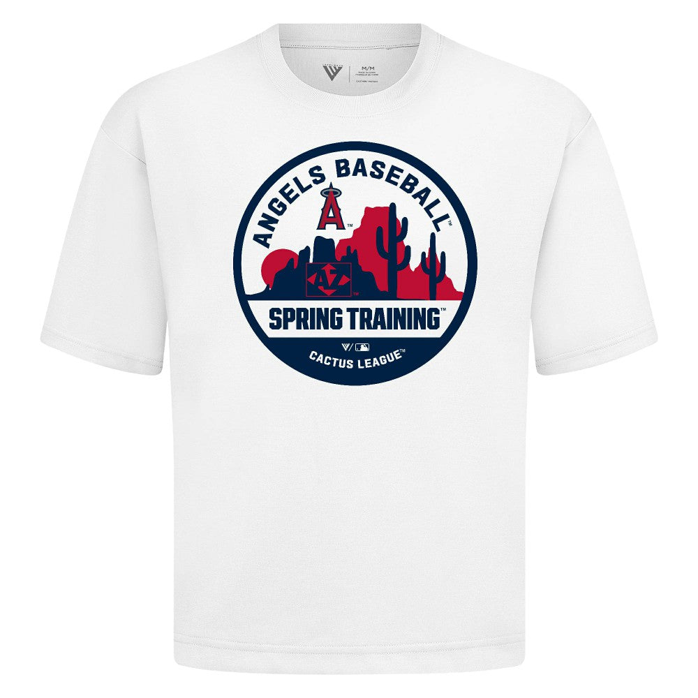 MLB Los Angeles Angels Levelwear Spring Training Badge Luxe Signature Knit T-Shirt
