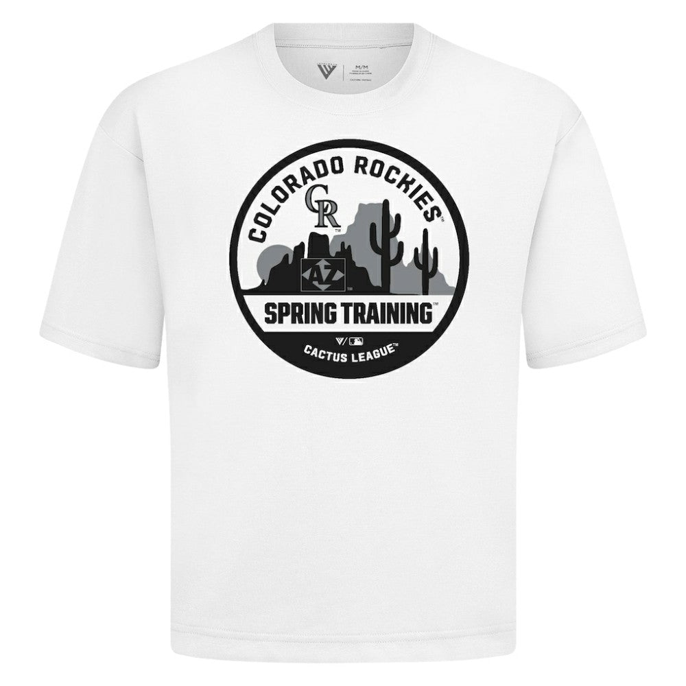 MLB Colorado Rockies Levelwear Spring Training Badge Luxe Signature Knit T-Shirt