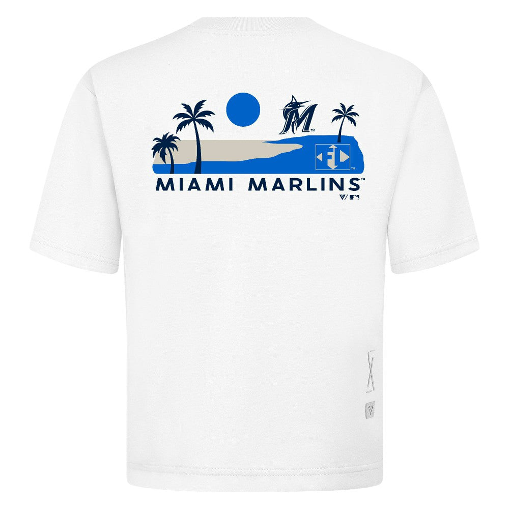 MLB Miami Marlins Levelwear  Luxe Signature Knit T-Shirt