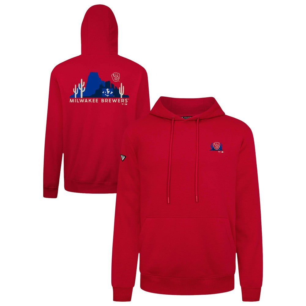 MLB Milwaukee Brewers Levelwear Panoramic Podium Hoodie