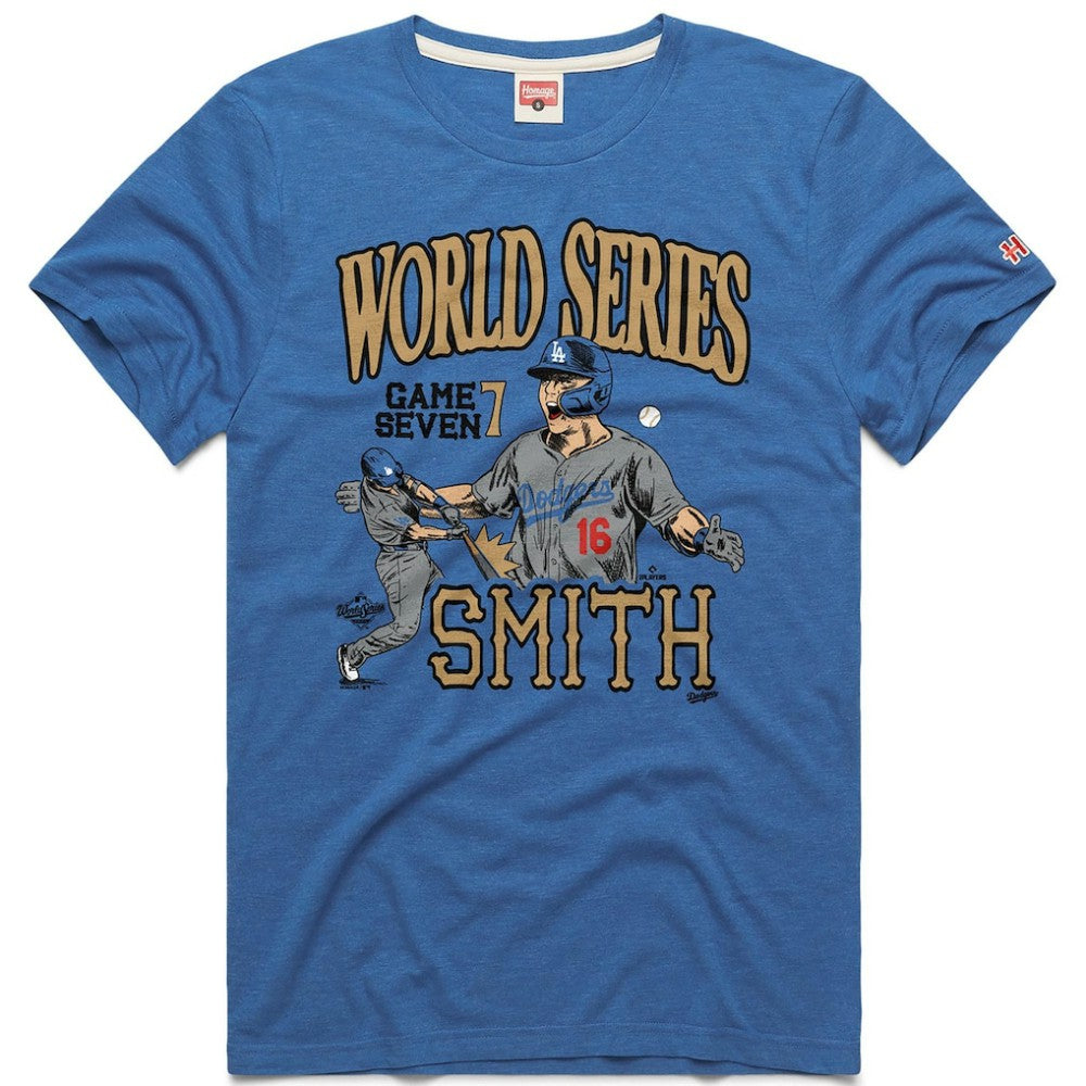 MLB Will Smith Los Angeles Dodgers Homage Unisex 2026 Gold Collection Game Seven Tri-Blend T-Shirt