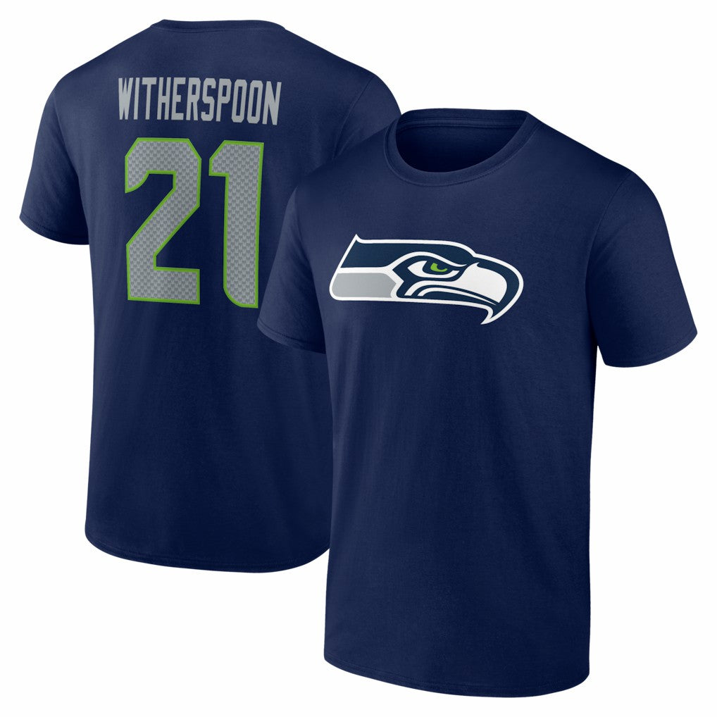 Devon Witherspoon  Icon Name & Number T-Shirt - Seattle Seahawks