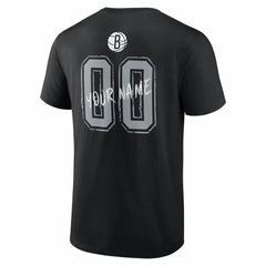 NBA Brooklyn Nets Big & Tall Hustle Personalized Name & Number T-Shirt