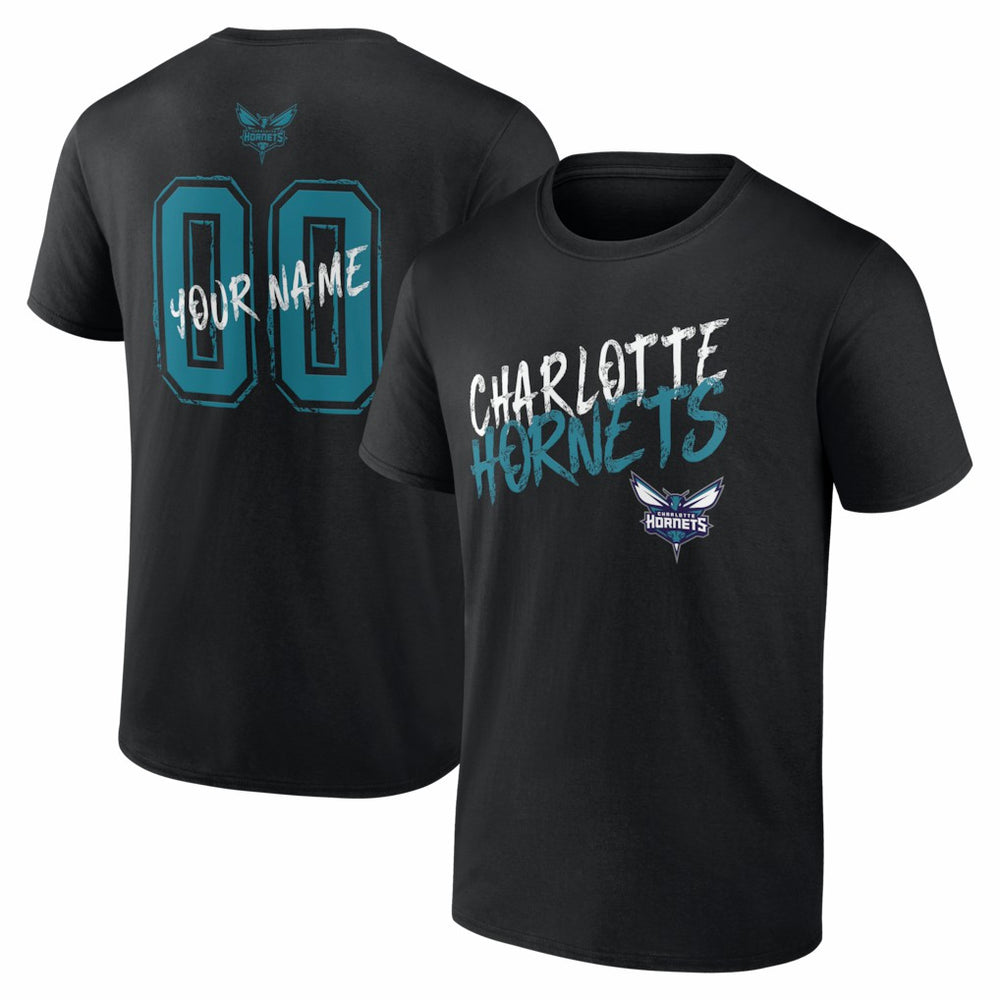 NBA Charlotte Hornets Big & Tall Hustle Personalized Name & Number T-Shirt