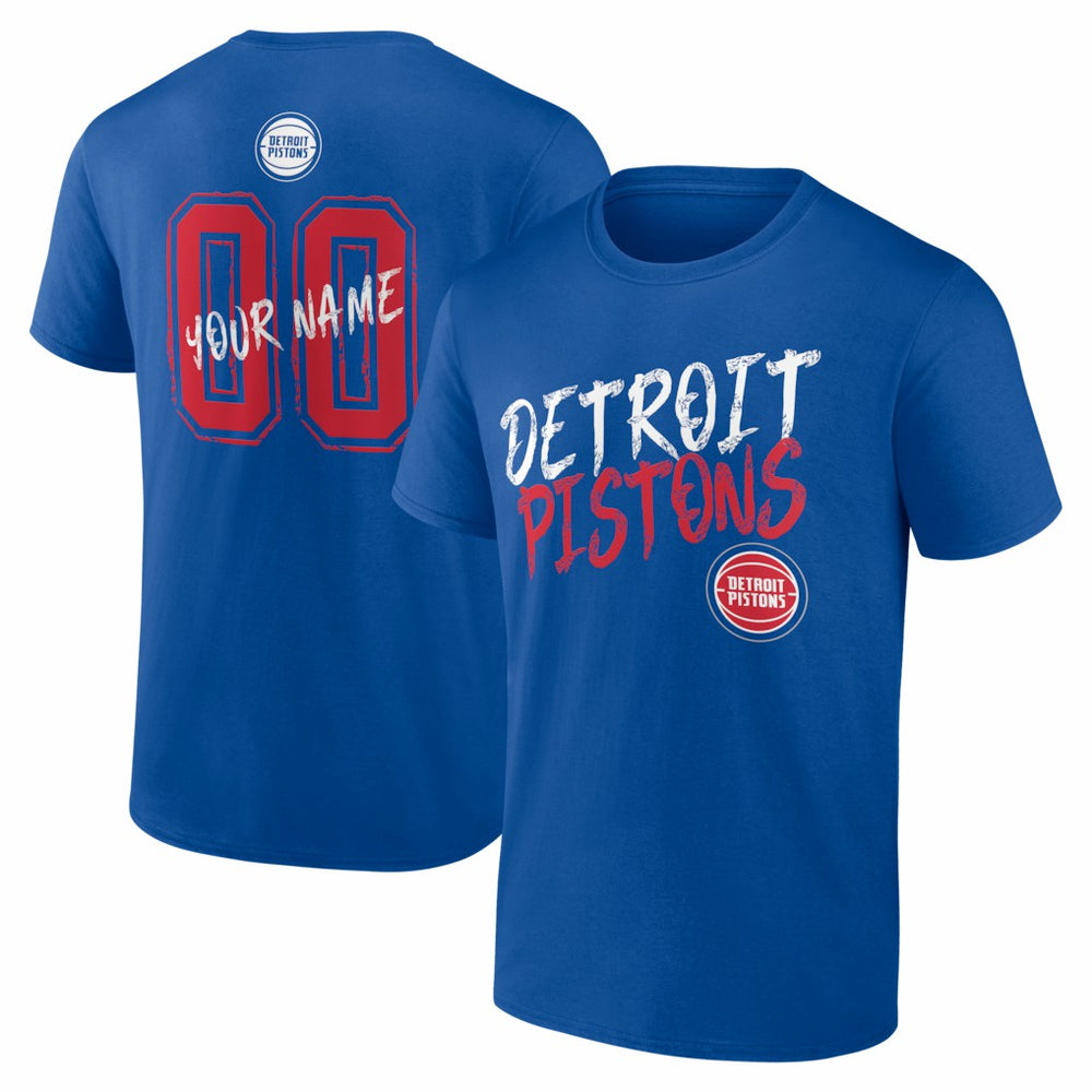 NBA Detroit Pistons Big & Tall Hustle Personalized Name & Number T-Shirt sale