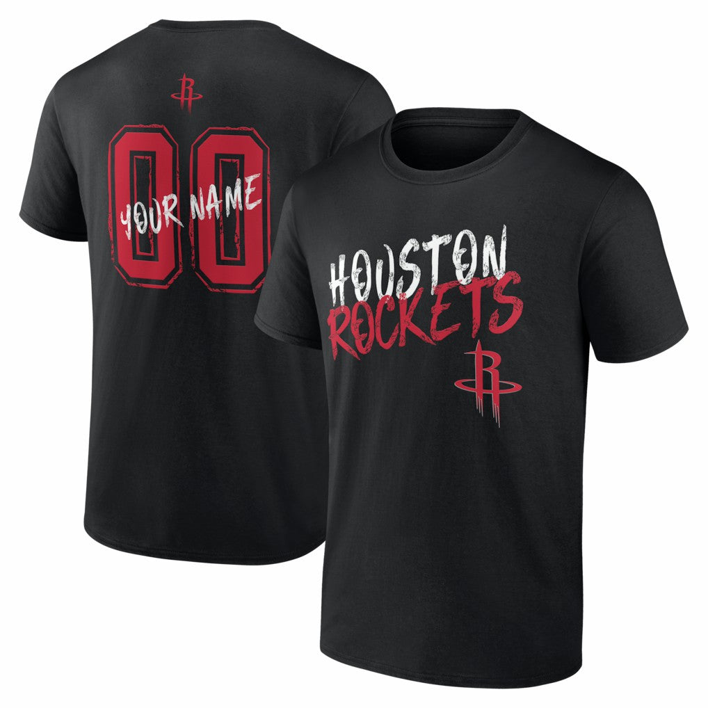 NBA Houston Rockets Big & Tall Hustle Personalized Name & Number T-Shirt
