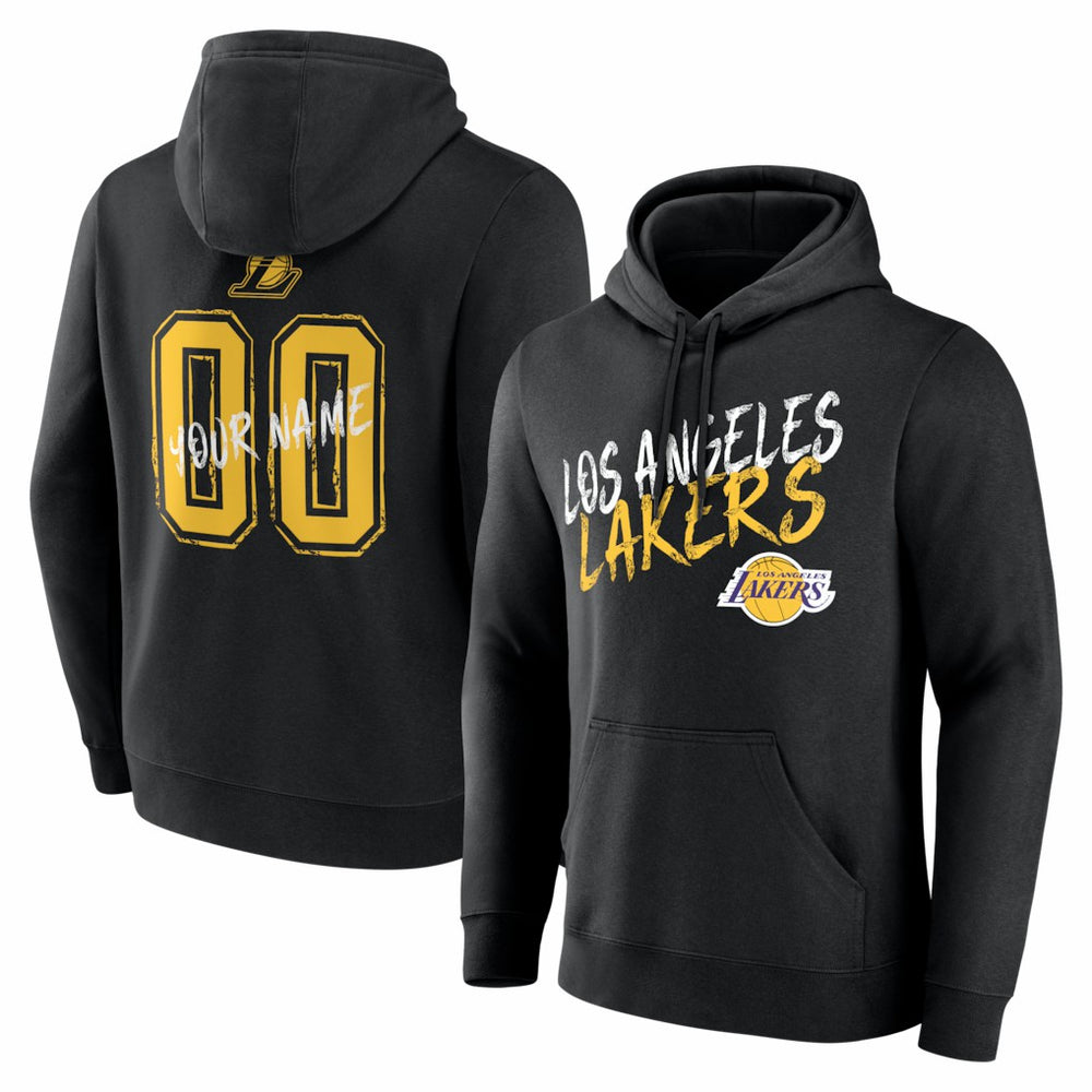 NBA Los Angeles Lakers Big & Tall Hustle Personalized Name & Number Hoodie