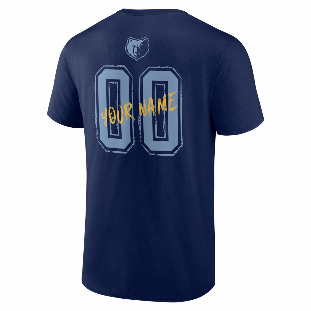 NBA Memphis Grizzlies Big & Tall Hustle Personalized Name & Number T-Shirt