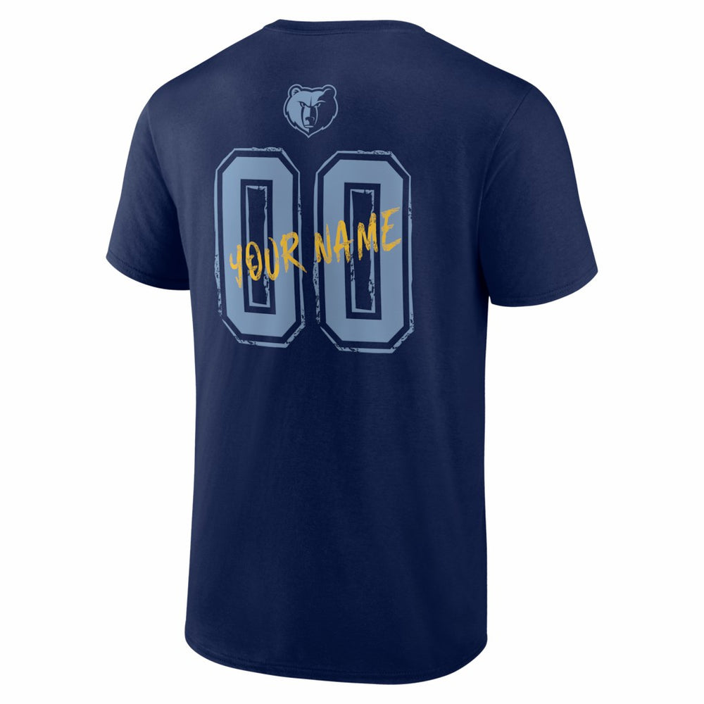 NBA Memphis Grizzlies Big & Tall Hustle Personalized Name & Number T-Shirt