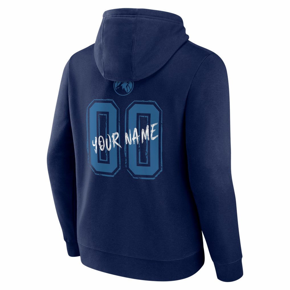 NBA Minnesota Timberwolves Big & Tall Hustle Personalized Name & Number Hoodie