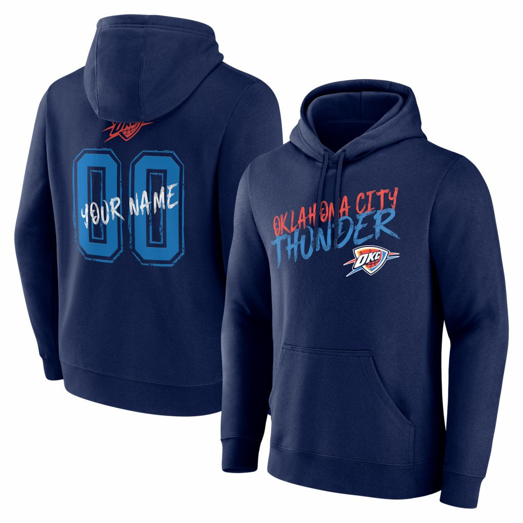 NBA Oklahoma City Thunder Big & Tall Hustle Personalized Name & Number Hoodie sale