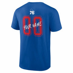 NBA Philadelphia 76ers Big & Tall Hustle Personalized Name & Number T-Shirt