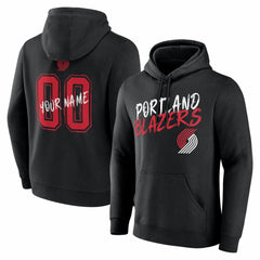 NBA Portland Trail Blazers Big & Tall Hustle Personalized Name & Number Hoodie