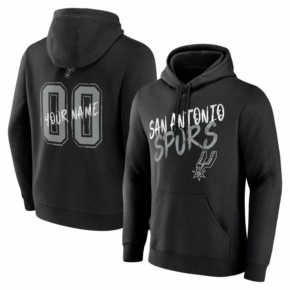 NBA San Antonio Spurs Big & Tall Hustle Personalized Name & Number Hoodie