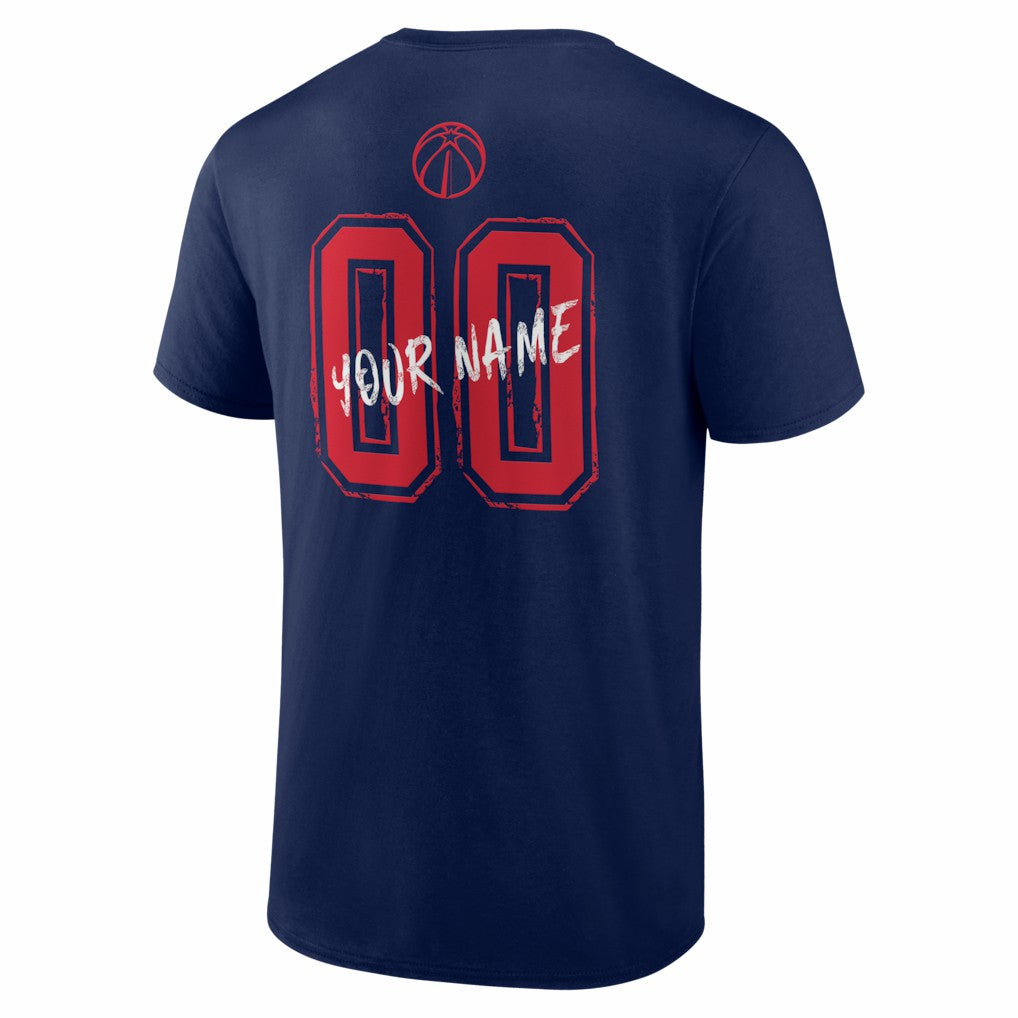 NBA Washington Wizards Big & Tall Hustle Personalized Name & Number T-Shirt