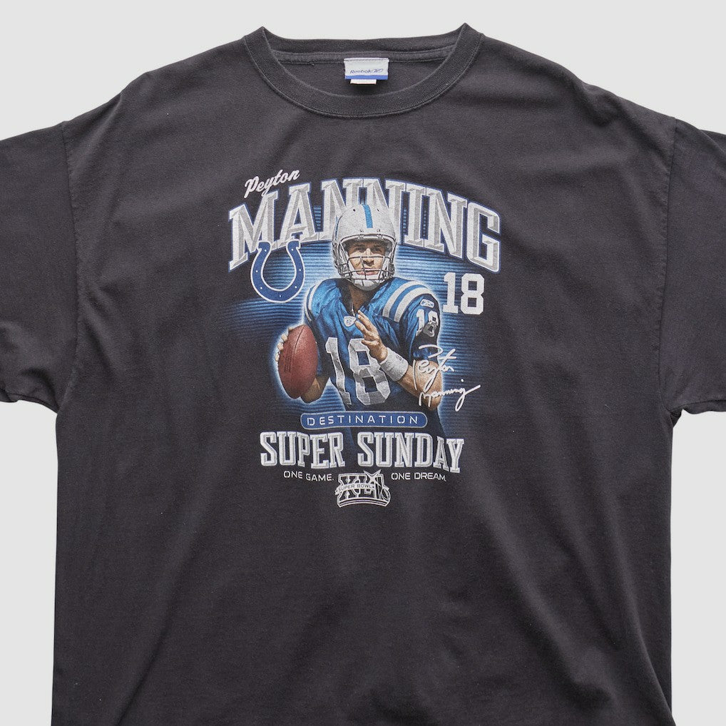 Payton Manning Super Bowl XLI Reebok 2000s T-shirt - Indianapolis Colts
