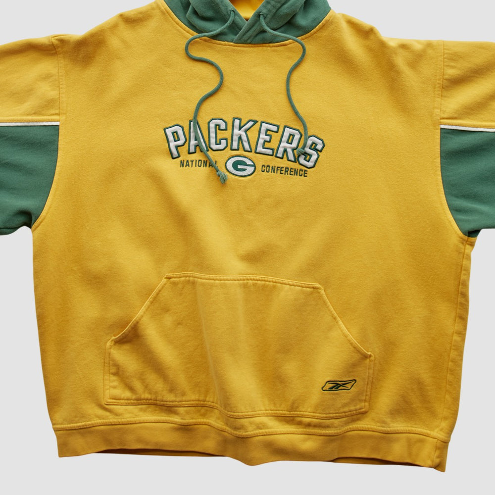 Reebok 2000s Hooded Pullover Sweatshirt - Green Bay Packers