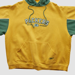 Reebok 2000s Hooded Pullover Sweatshirt - Green Bay Packers