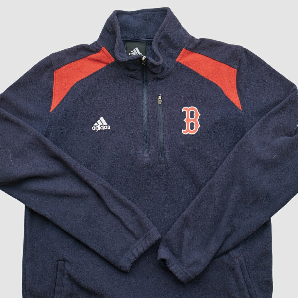MLB Boston Red Sox Adidas 2010s 1/4 Zip Sweatshirt