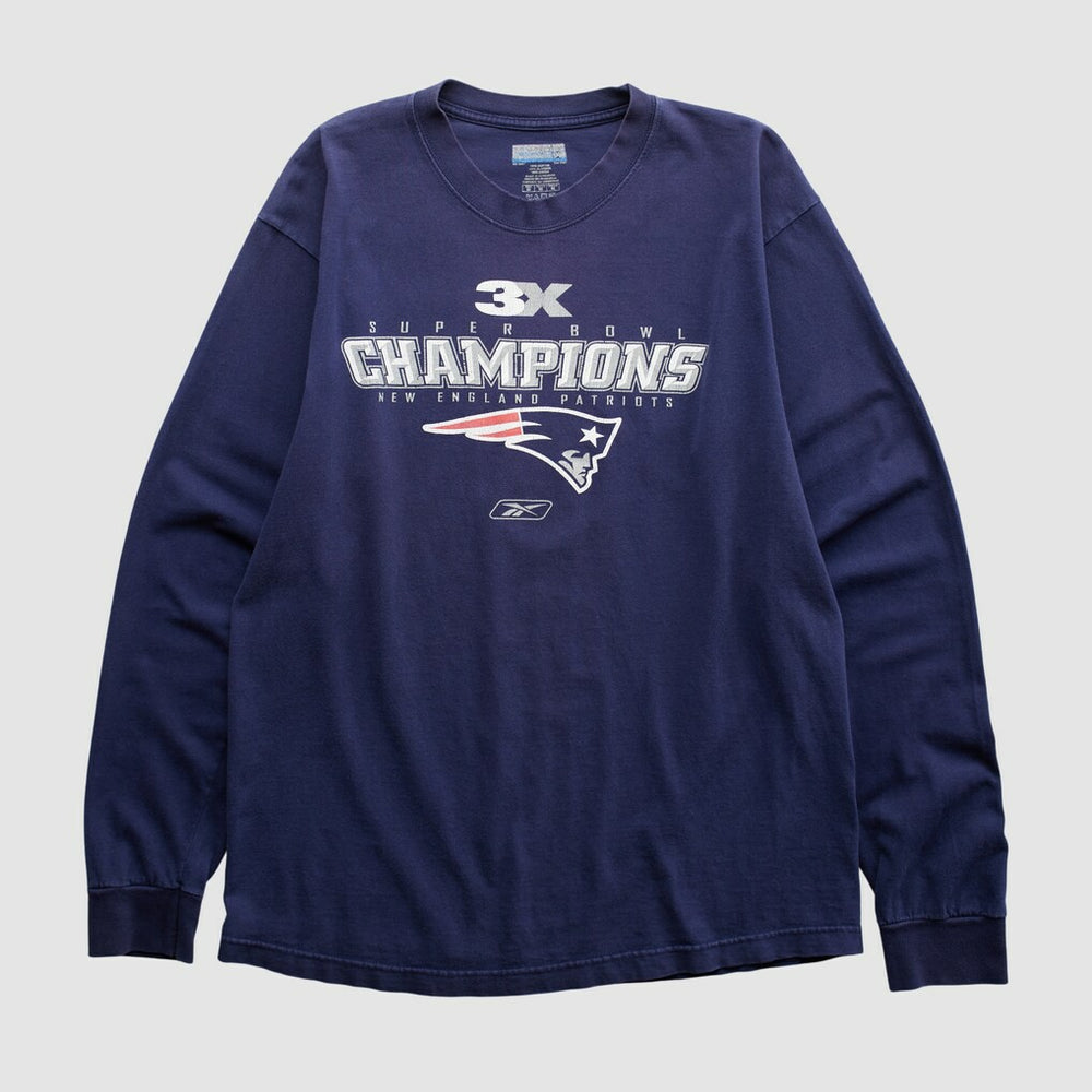 Reebok 2000s Long Sleeve T-shirt - New England Patriots
