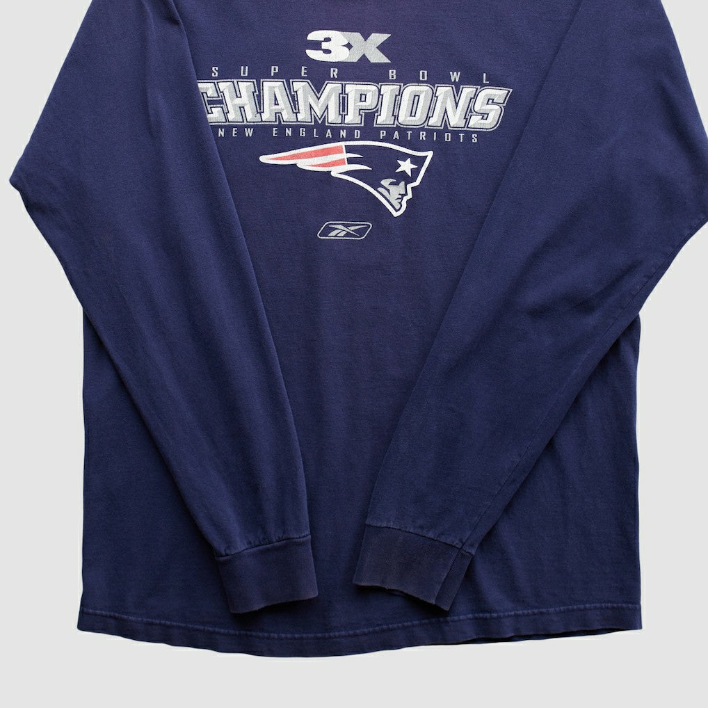 Reebok 2000s Long Sleeve T-shirt - New England Patriots