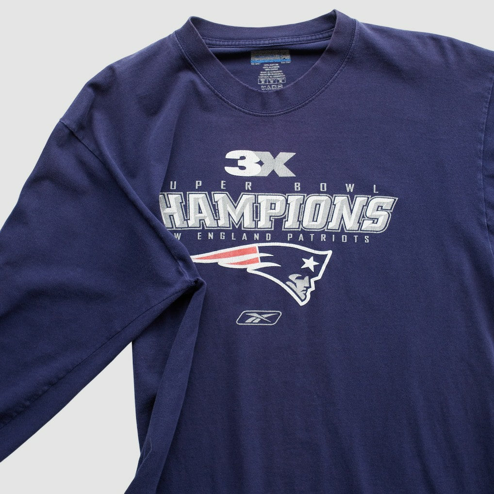 Reebok 2000s Long Sleeve T-shirt - New England Patriots