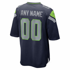 Super Bowl LX Patch Custom Game Jersey - Seattle Seahawks