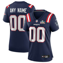 Women's Super Bowl LX Patch Custom Game Jersey - New England Patriots