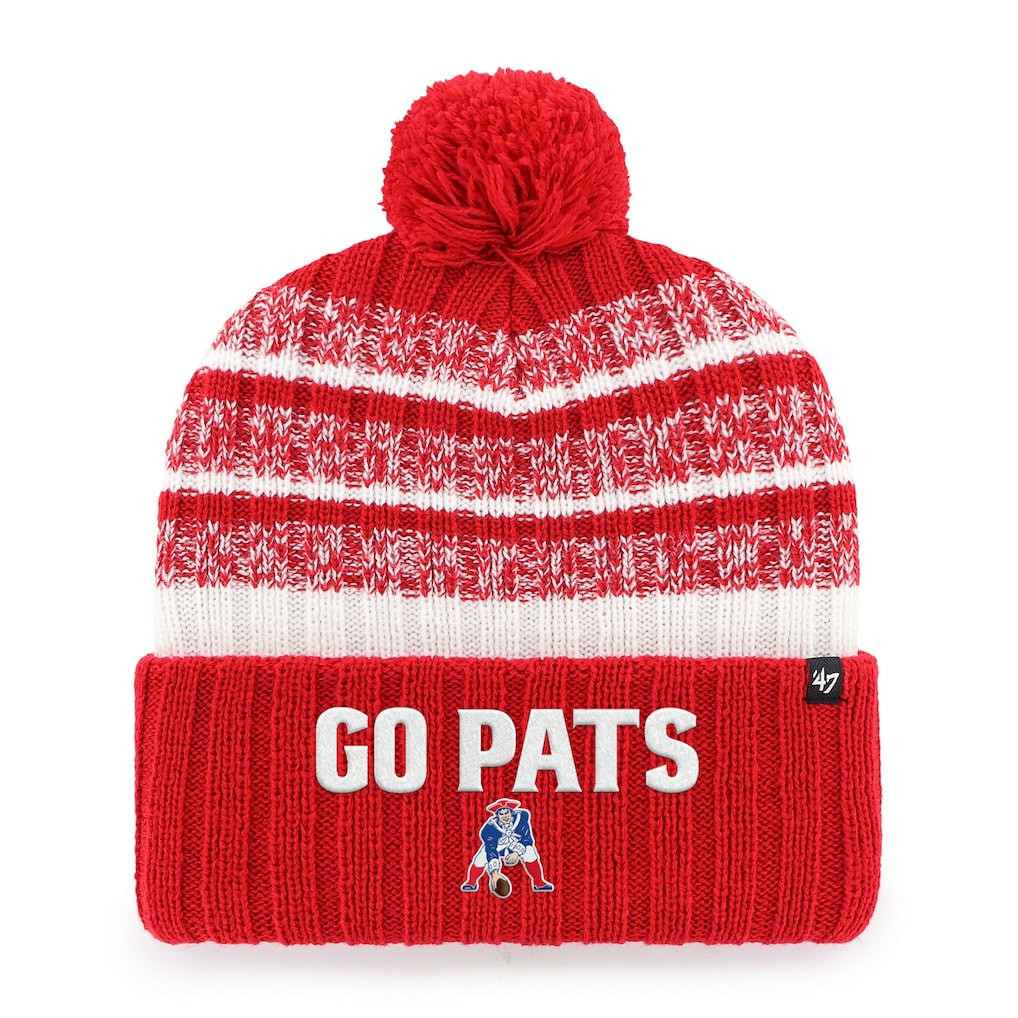 '47 Local Cuffed Knit Hat with Pom - New England Patriots