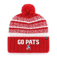 '47 Local Cuffed Knit Hat with Pom - New England Patriots