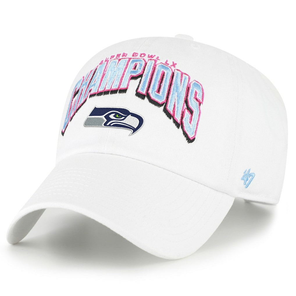 '47 Super Bowl LX s Side Patch Clean Up Adjustable Hat - Seattle Seahawks