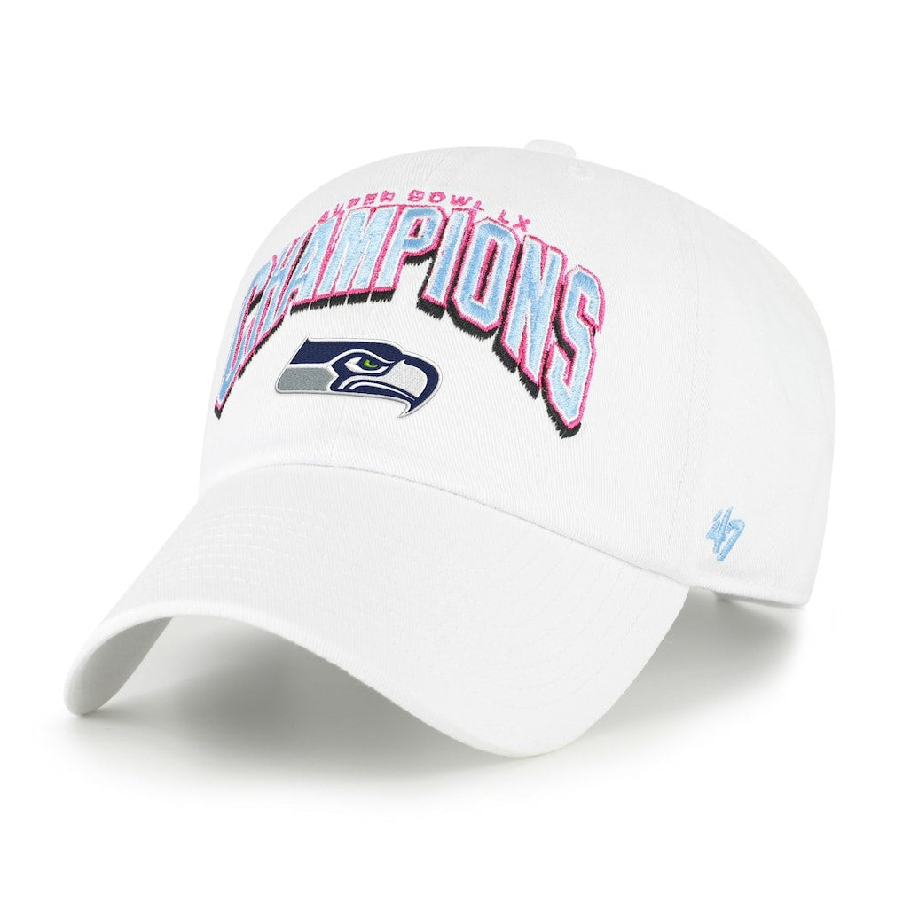 '47 Super Bowl LX s Side Patch Clean Up Adjustable Hat - Seattle Seahawks