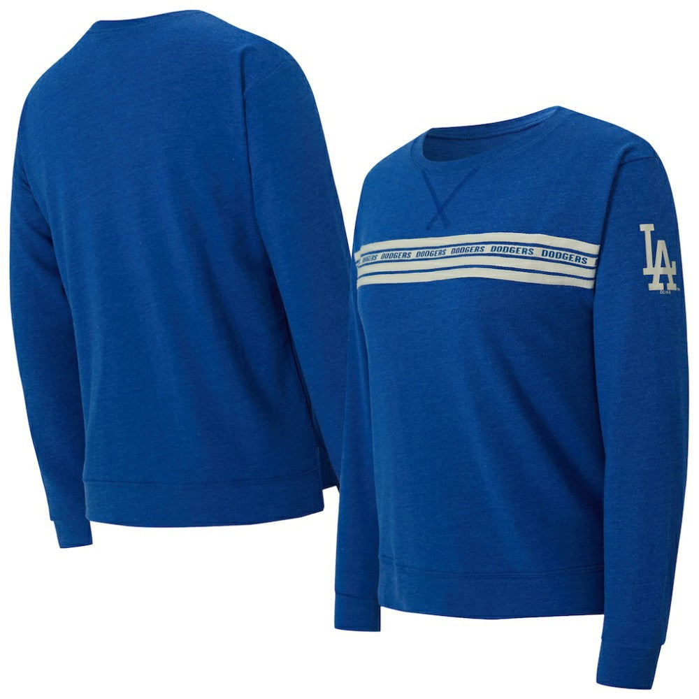 MLB Los Angeles Dodgers Concepts Sport Women's Birch French Terry Long Sleeve T-Shirt